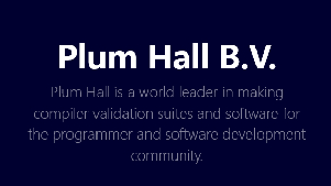 旋极信息与Solid Sands达成战略合作,正式代理 Plum Hall C/C++ 编译器测试套件